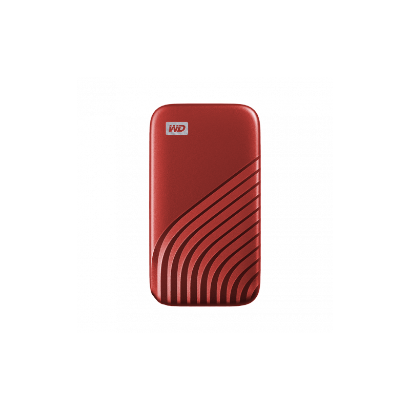 SANDISK MY PASSPORT TM SSD 500GB, RED, 1050MB/S READ, 1000MB/S WRITE, PC & MAC COMPATIABLE