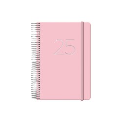 AGENDA 2025 GLOSS DÍA PÁGINA 12,5 X 18 CM ROSA DOHE 12571 - 25