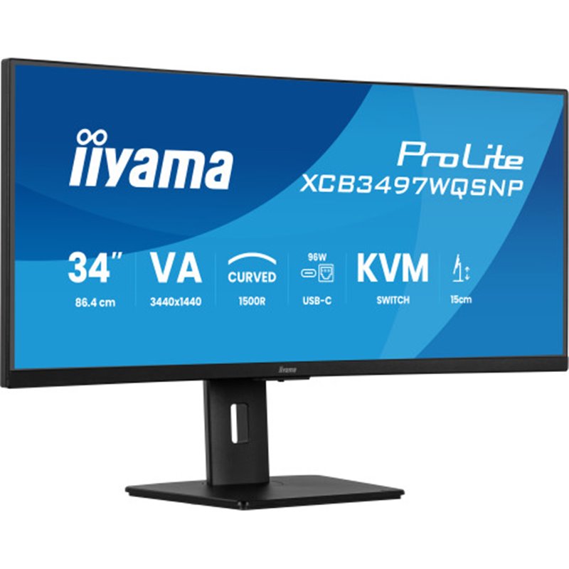 IIYAMA MONITOR VA, 2H 1DP,DOCK, KVM,  95W