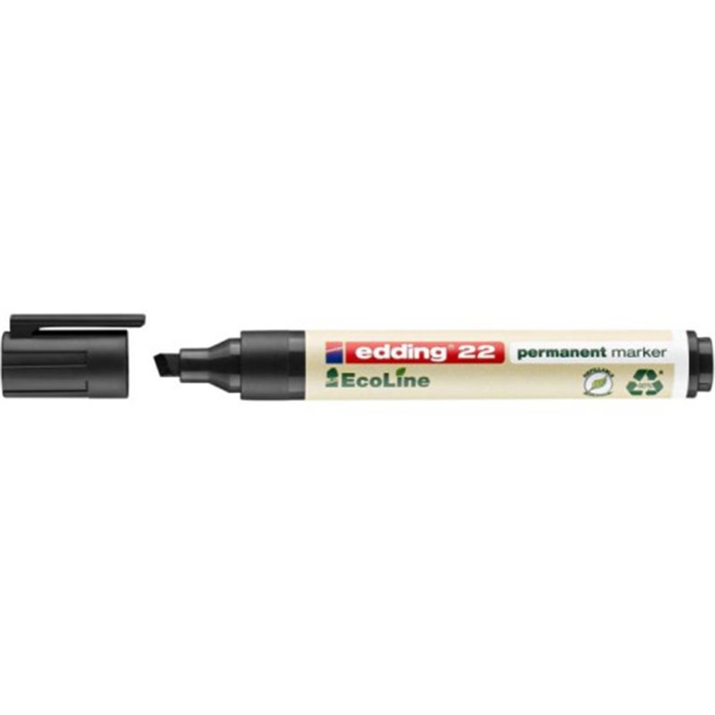 MARCADOR PERMANENTE EDDING ECOLINE 22 COLOR NEGRO EDDING 22-001