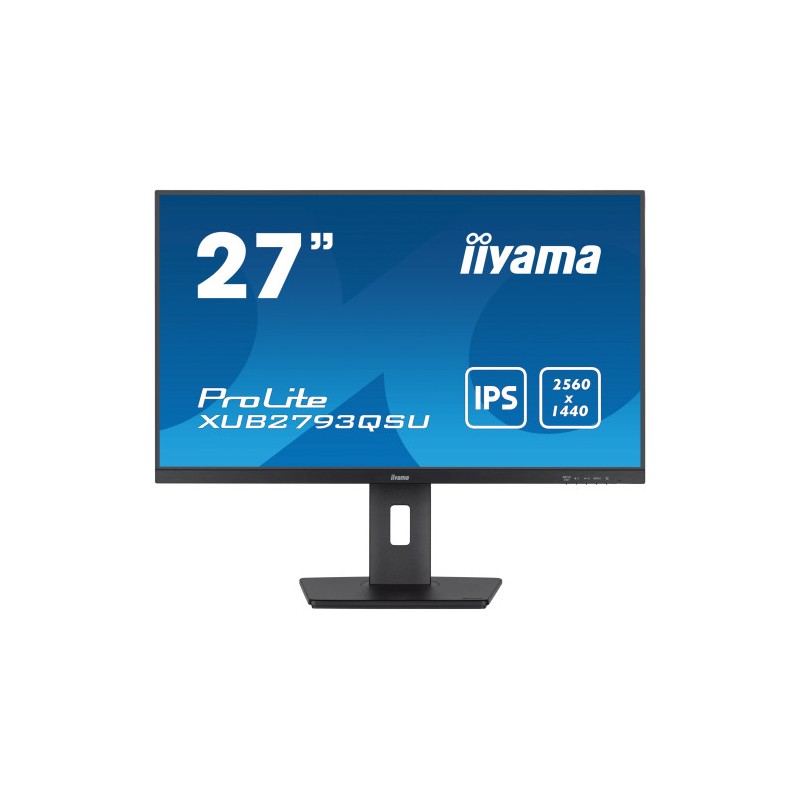 IIYAMA PANTALLA 27" IPS WQHD CON SOPORTE AJUSTABLE EN ALTURA Y FRECUENCIA DE ACTUALIZACIÓN DE 100HZ