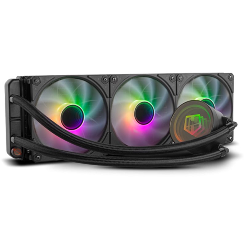 NOX NXHUMMERM360ARGB sistema de refrigeración para ordenador Procesador Sistema de refrigeración líquida todo en uno 12 cm Negro