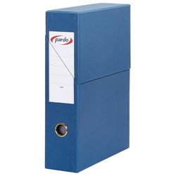 ESTUCHE ARCHIVADOR EXTRA FORRADO VERTICAL EN COLOR AZUL PARDO 245603