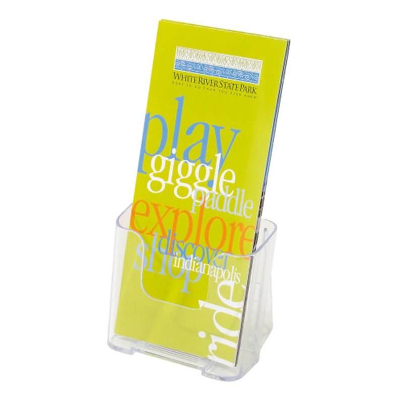 EXPOSITOR SOBREMESA INDIVIDUAL VERTICAL MURAL TRANSPARENTE 1/3 A4 DEFLECTO 77501