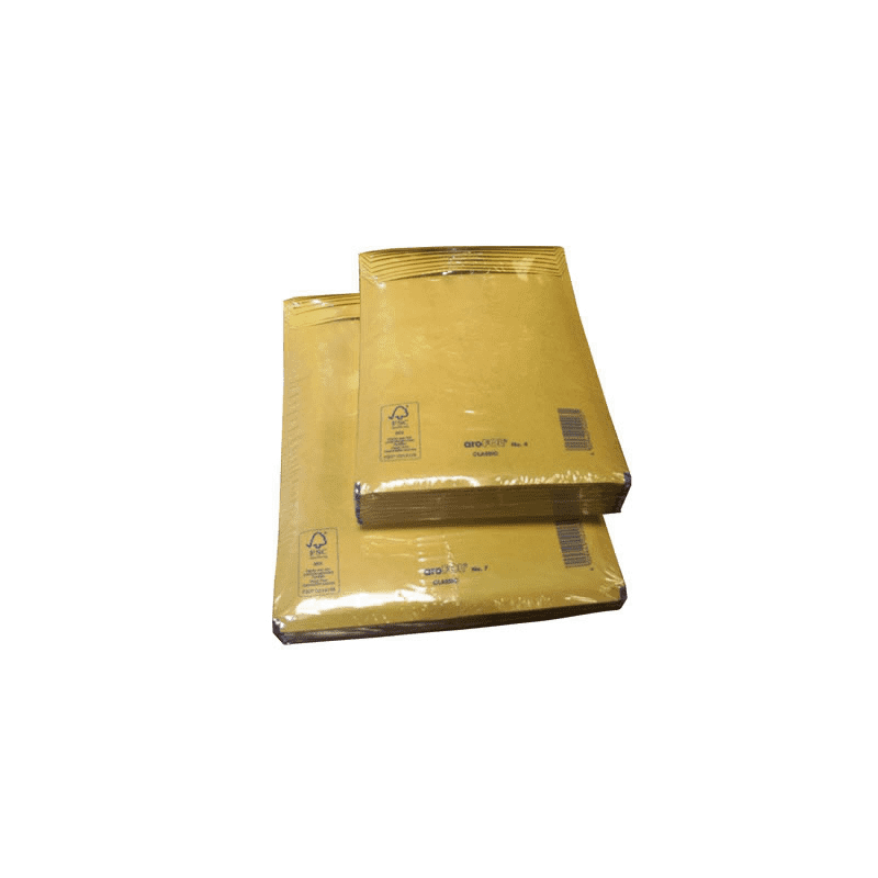 PAQUETE 10 UDS. BOLSA AIR BAG ACOLCHADA ENVIOS ESPECIALES AK-12 KRAFT AUTOADHESIVO MEDIDA INTERIOR 120X215, 16 GRS. SAM 146019