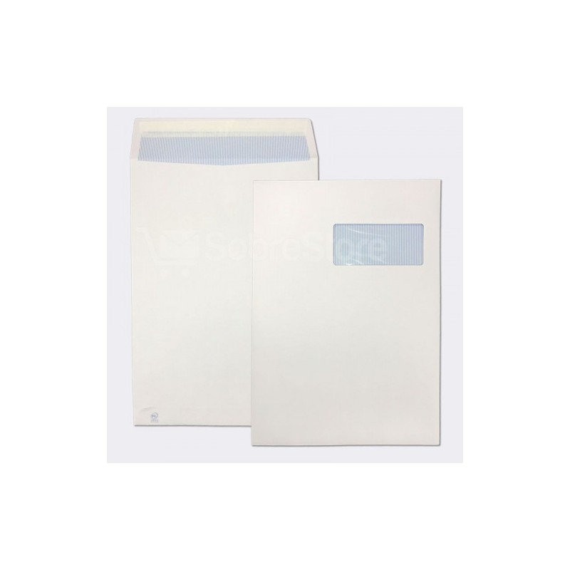 CAJA 250 BOLSAS DIN C4 (229X324) OFSSET BLANCO 100 GRS. V.D. 50X110 B.220 D.20 AUTOSAM AUTOADHESIVO CON TIRA SILICONA SAM 148900