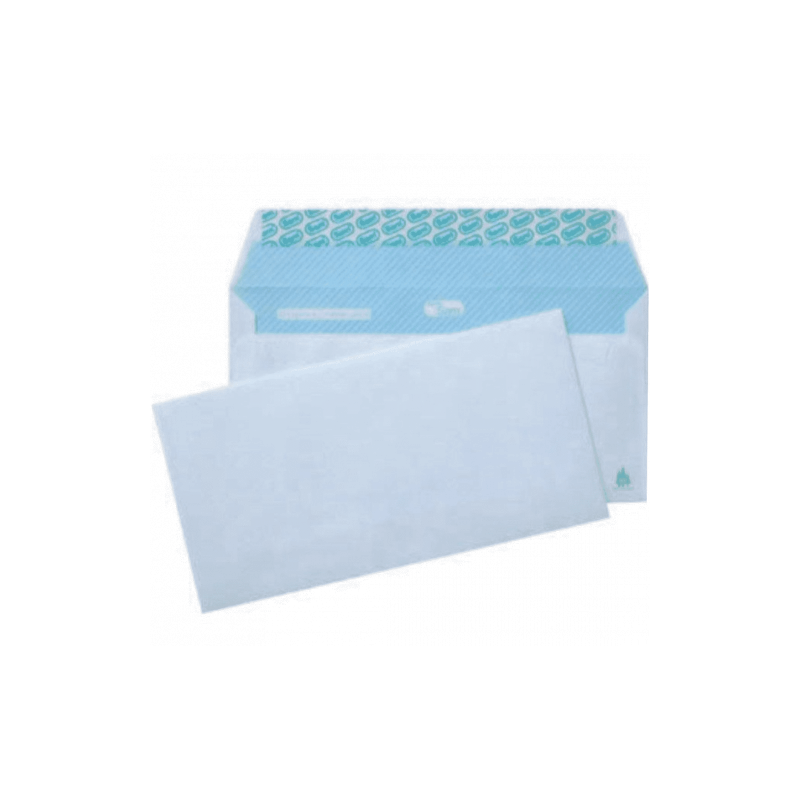 CAJA 500 SOBRES DIN DL (110X220) OFFSET BLANCO 90 GRS. OPENSAM AUTOADHESIVO CON TIRA DE SILICONA SAM 247619