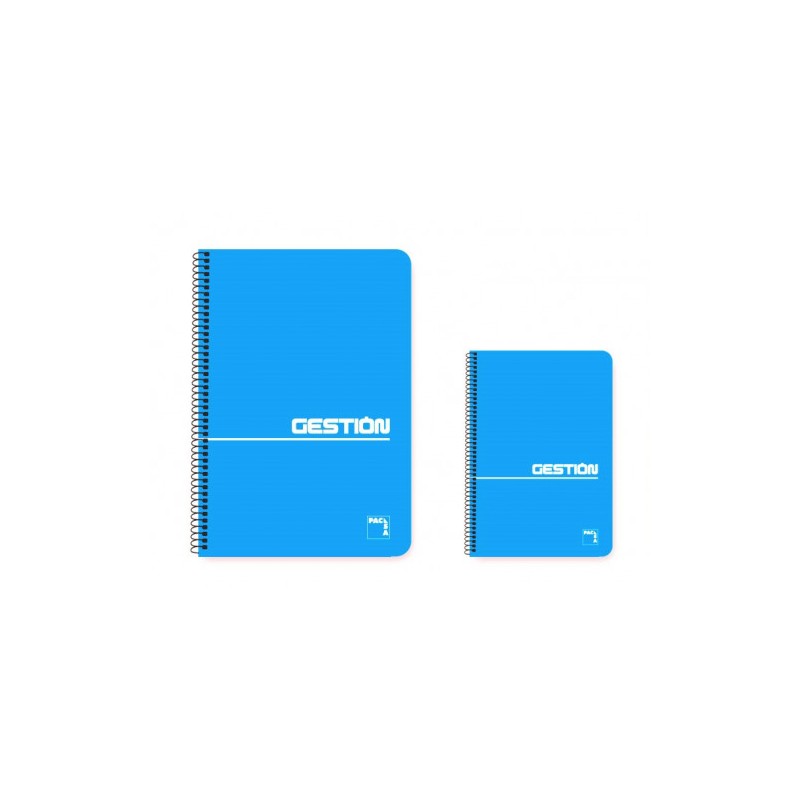 CUADERNO ESPIRAL SERIE GESTION TAPA BLANDA 60 GRS. 4º (155X215MM.) 80 HOJAS LISO PACSA 16382