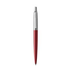 BOLÍGRAFO RETRÁCTIL JOTTER KENSINGTON ROJO CON RIBETE CROMADO PUNTO MEDIO TINTA AZUL PARKER 1953187