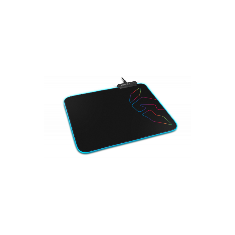 Krom Knout RGB Negro Alfombrilla de ratón para juegos