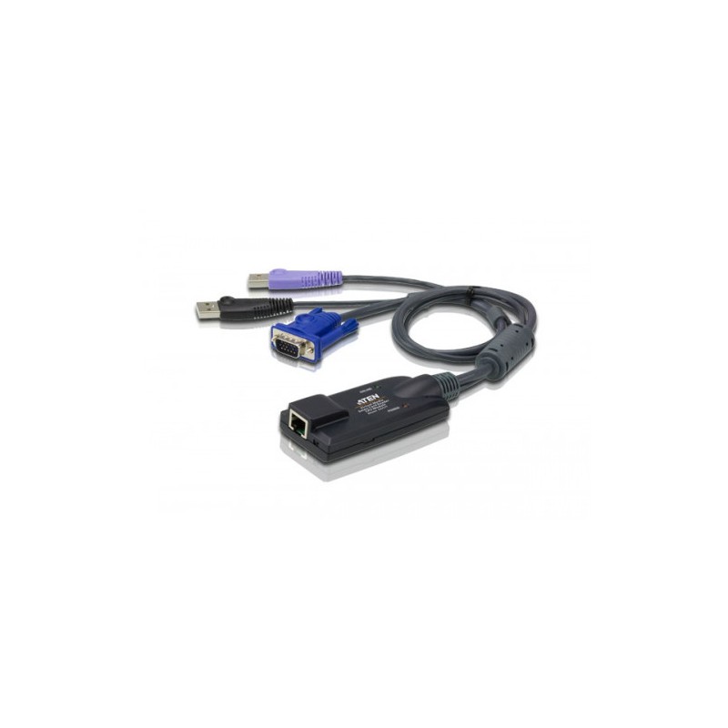 Aten Adaptador KVM VGA USB compatible Smart Card con Virtual Media