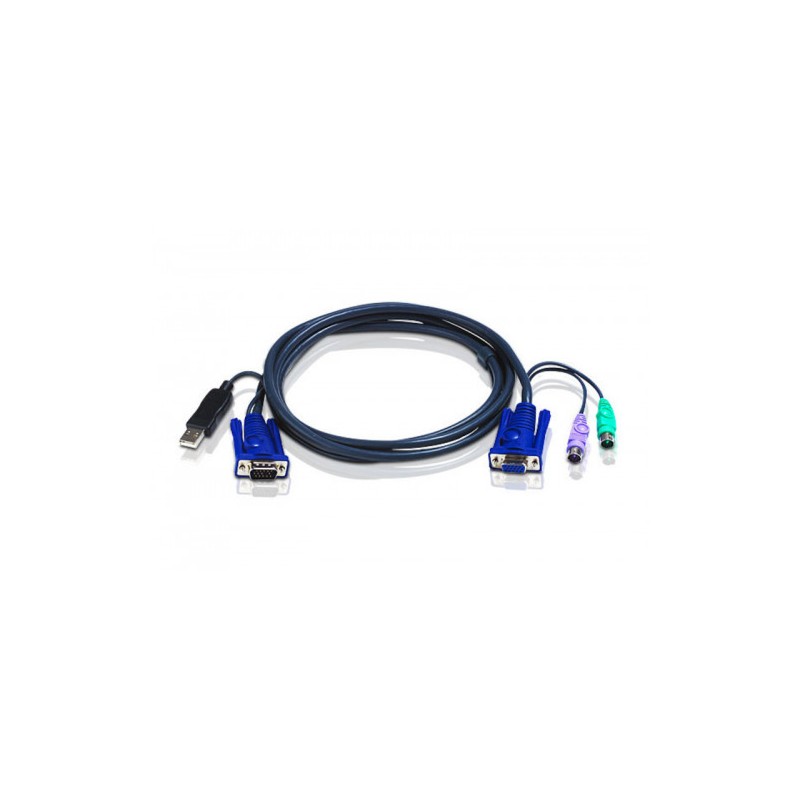 Aten 2L5503UP cable para video, teclado y ratón (kvm) Negro 3 m