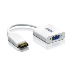 Aten Displayport/VGA adapter DisplayPort Male VGA HDB-15 Female Blanco
