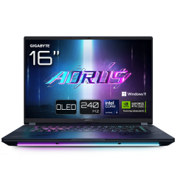 GIGABYTE AORUS MASTER 16 BZH Portátil Gaming - 16,0“, 240Hz OLED, Intel Core 275HX, NVIDIA RTX 5090 GPU, 32GB DDR5 5600MHz, 1 x 