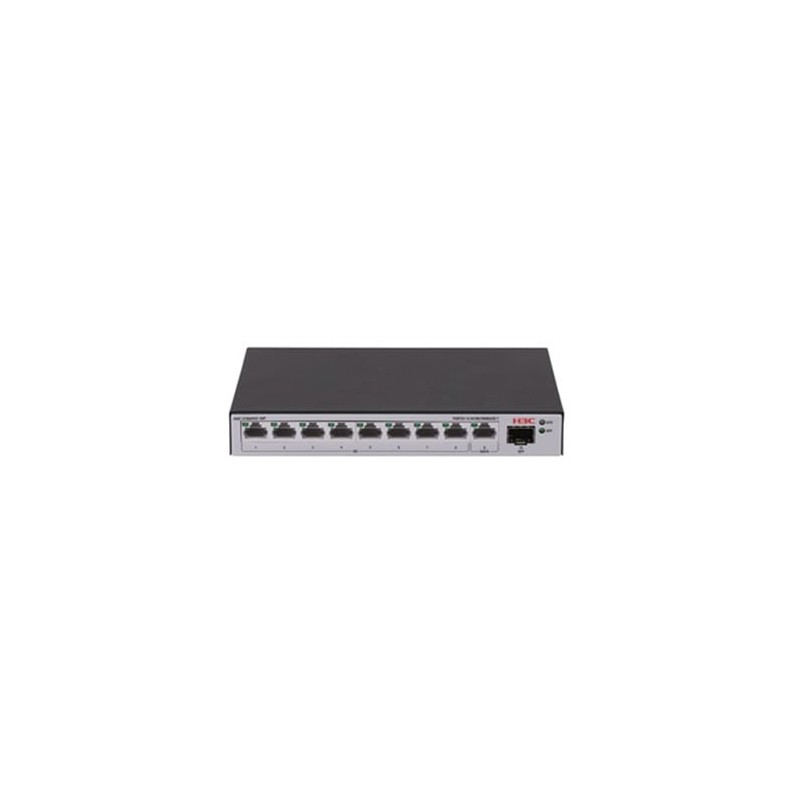 H3C LS-1600V2-10P-GL switch Gestionado Gigabit Ethernet (10/100/1000) Negro, Gris
