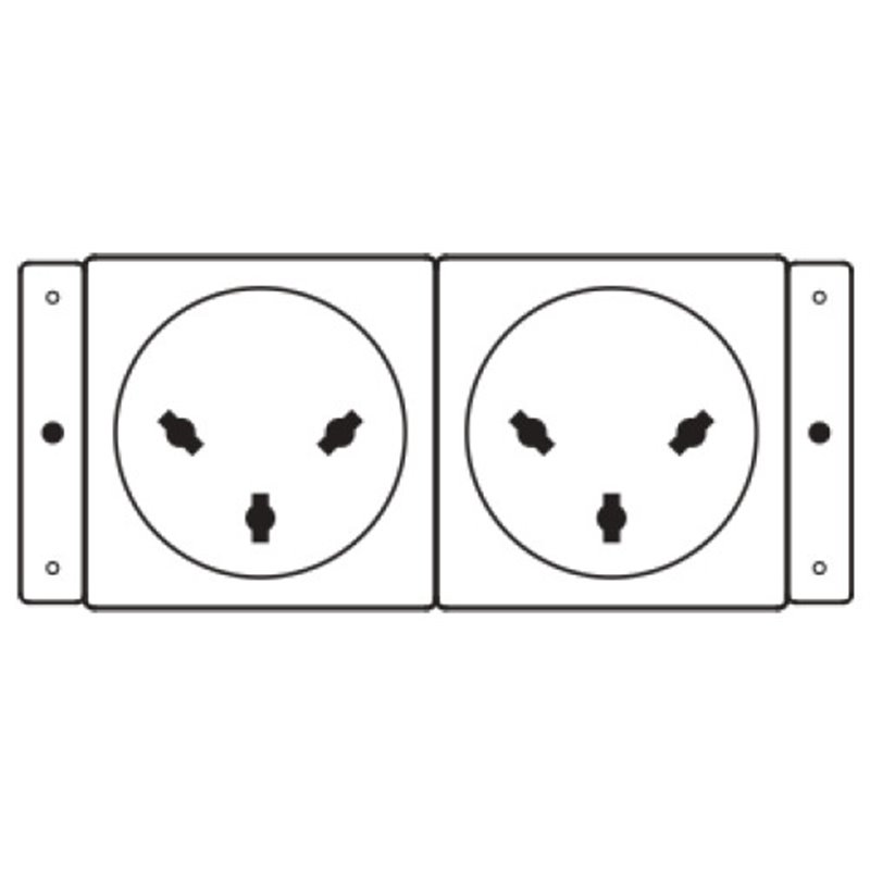 Kramer Electronics TS-2IL toma de corriente