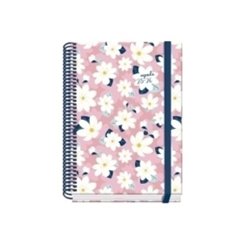 AGENDA ESCOLAR 2025-2026 TAMAÑO A5 TAPA CARTON FORRADO DÍA PÁGINA PRIME CAMOMILLE DOHE 52043