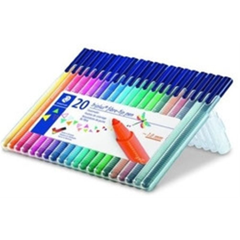ESTUCHE 20 PIEZAS TRIPLUS COLOR 323 (14+6 DE REGALO)  SURTIDAS STAEDTLER 323 SB20P1