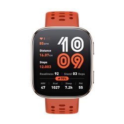 Amazfit Bip 6 Red 5 cm (1.97") AMOLED Digital 390 x 450 Pixeles Pantalla táctil Plata GPS (satélite)