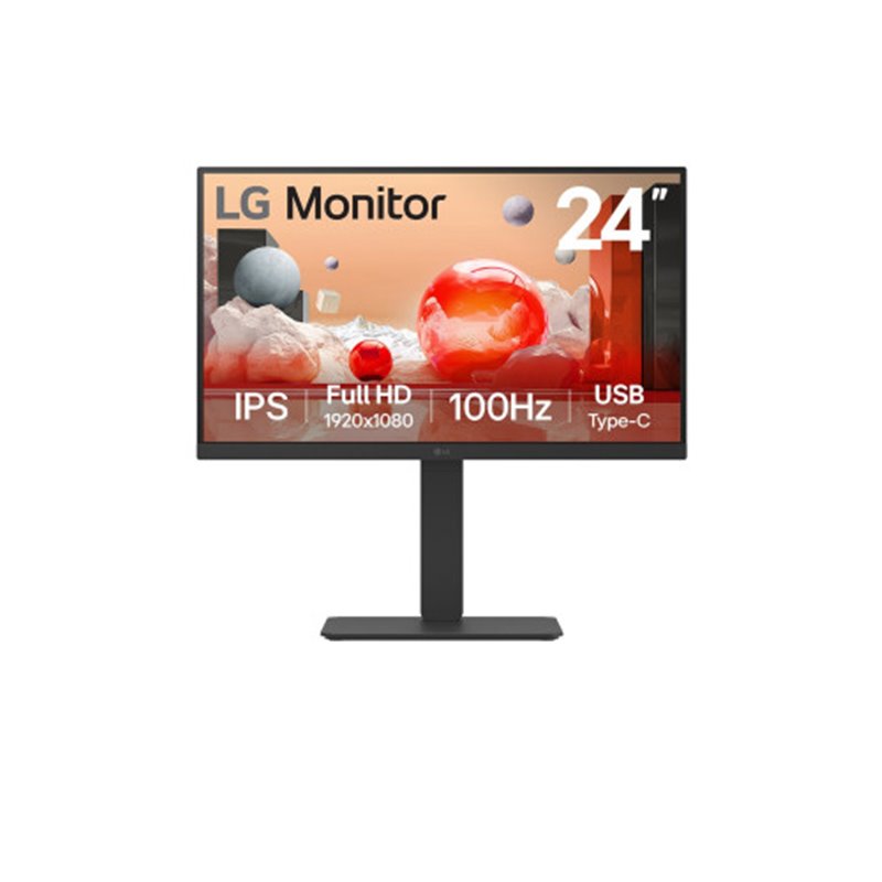 LG 24BA750-B pantalla para PC 60,5 cm (23.8") 1920 x 1080 Pixeles Full HD LCD Negro
