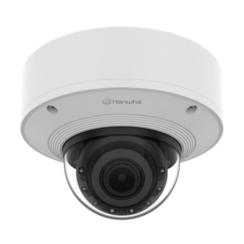 (PNV-A6081R-E1T) HANWHA CÁMARA IP SERIE P MINIDOMO ANTIVANDÁLICO 2MP 4.38-9.33MM SOLIDEDGE 2TB SSD EMBEBIDO HASTA 5 CÁMARAS ADIC