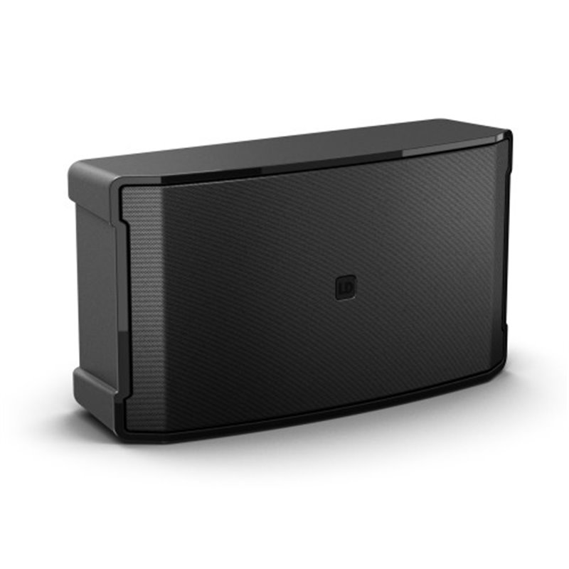 LD SYSTEMS SOUND SERIE DQOR (LDDQORSUB8) 8" TWO-WAY PASSIVE INDOOR/OUTDOOR INSTALLATION LOUDSPEAKER 4 OHM, IP55, BLACK, SOPORTE 