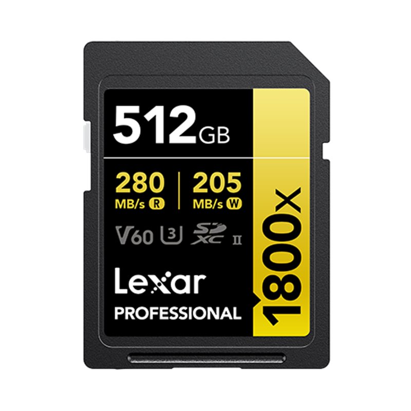 Lexar Professional 1800x 512 GB SDXC UHS-II Clase 10