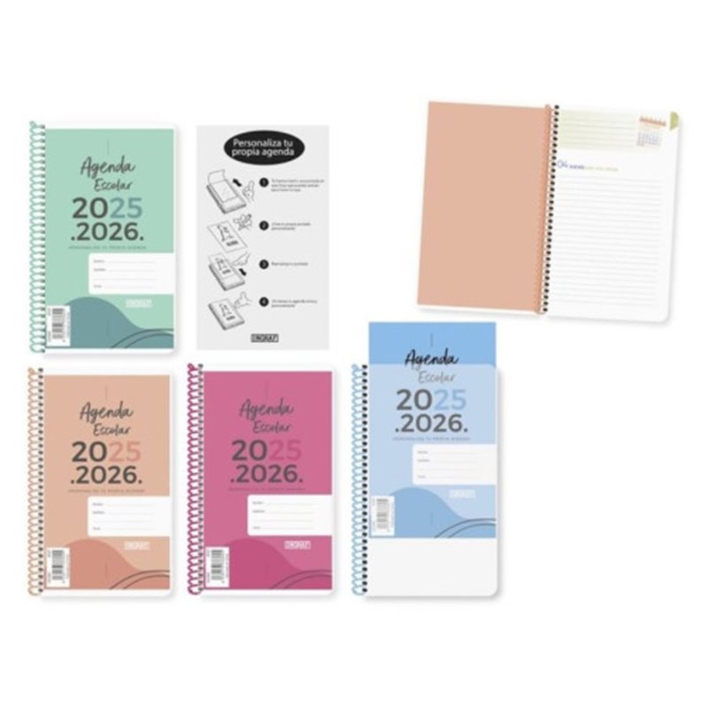 AGENDA ESCOLAR 2025-2026 PERSONALIZABLE 8º DIA PAGINA TAPA POLIPROPILENO INGRAF 333360