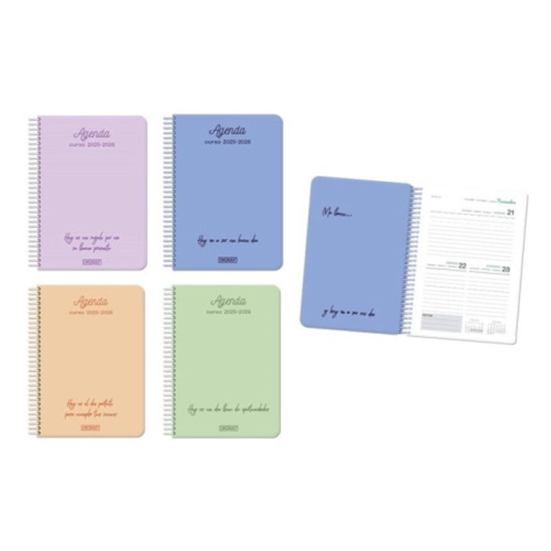 AGENDA ESCOLAR 2025-2026 POSITIVE 4º 2DIA PAGINA TAPA CARTON INGRAF 333357