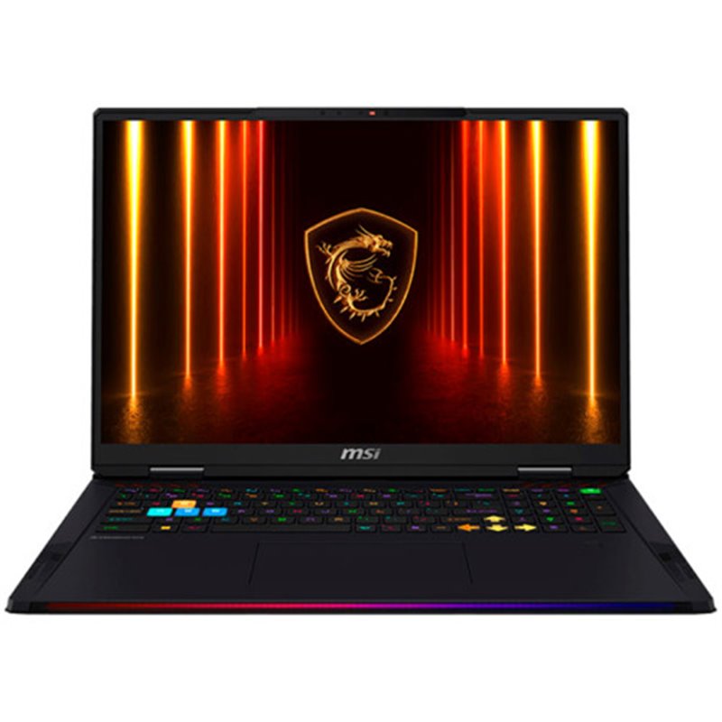 MSI PORTATIL RAIDER 18 HX AI A2XWIG-252ES. 18" 16:10 UHD+ (3840X2400) 120HZ, IPS. INTEL CORE ULTRA 9 285HX. DDR5 16GB*2. 1TB NVM