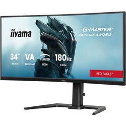 MONITOR IIYAMA G-MASTER GCB3484WQSU-B1, 34", CURVATURA 1500R, 180HZ, 500CD