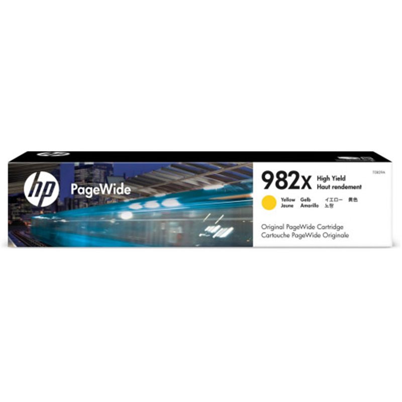 HP Cartucho PageWide 982X Original de alta capacidad amarillo