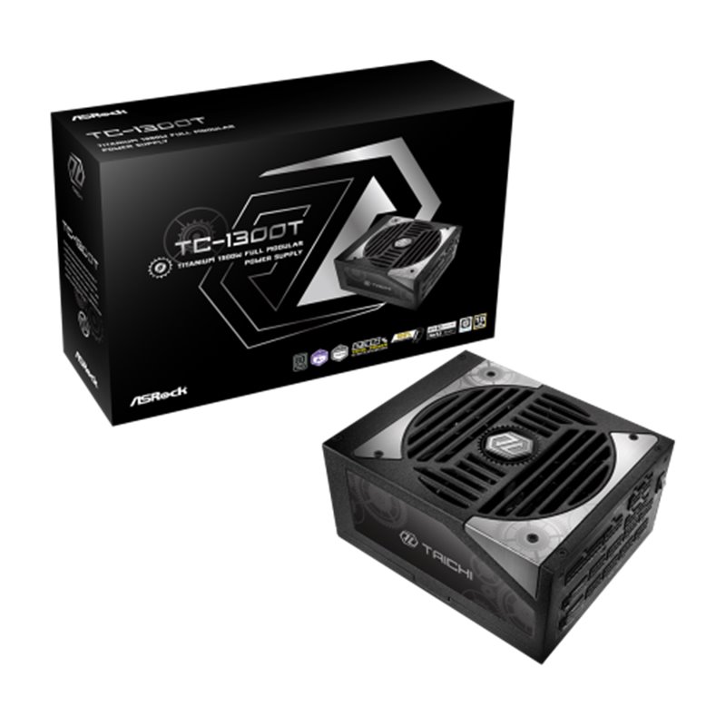 Asrock Taichi TC-1300T unidad de fuente de alimentación 1300 W 20+4 pin ATX ATX Negro