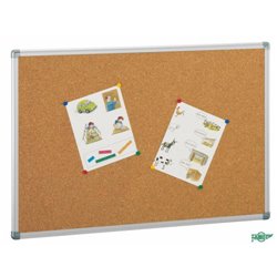 TABLERO ANUNCIOS CORCHO CON MARCO DE ALUMINIO 100X200 CM FAIBO 601-5
