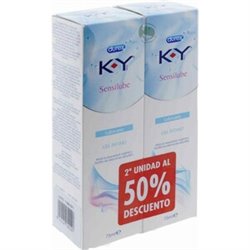 K-Y GEL LUBRICANTE HIDROSOLUBLE INTIMO DUPLO 2X75ML