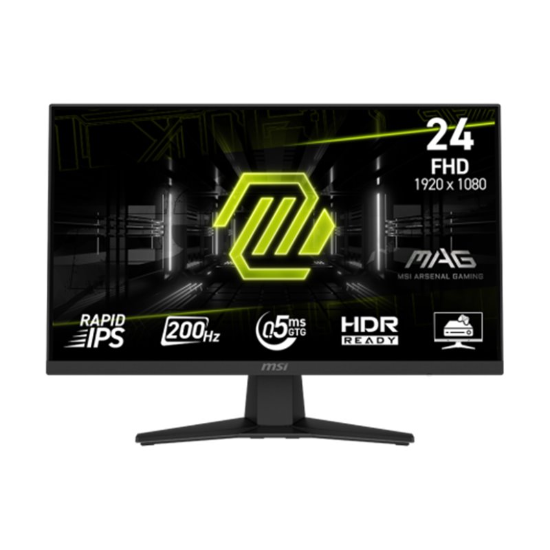 MSI MONITOR MAG 244F. 23.8" RAPID IPS FLAT. 1920X1080. 200HZ