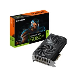 GIGABYTE GeForce RTX 5060 Ti WINDFORCE OC 16G Tarjeta Gráfica – 16 GB GDDR7, 128 bits, PCI-E 5.0, 2587 MHz Frecuencia del núcleo