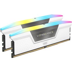MEMORIA CORSAIR DDR5 32GB 2X16GB PC6400 VENGEANCE RGB BLANCA CMH32GX5M2B6400Z32W