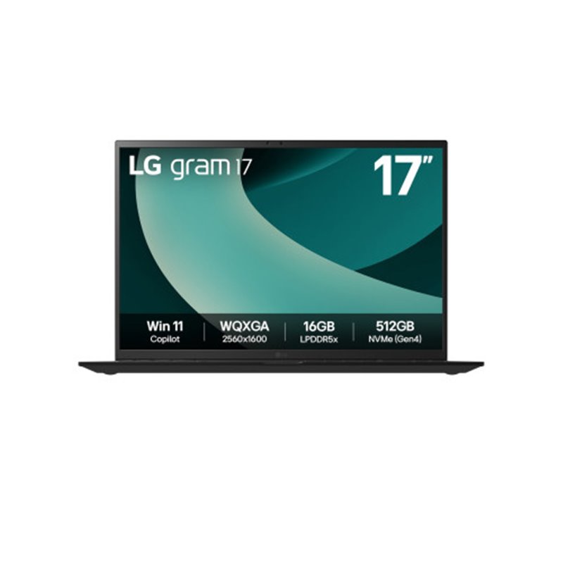 LG Gram 17Z90T Intel Core Ultra 7 255H Portátil 43,2 cm (17") WQXGA 32 GB LPDDR5x-SDRAM 1 TB SSD Wi-Fi 7 (802.11be) Windows 11 H