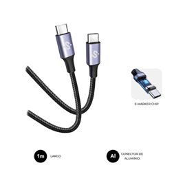 SUBBLIM CABLE OPTIMUS 60W C-C 1m BLACK