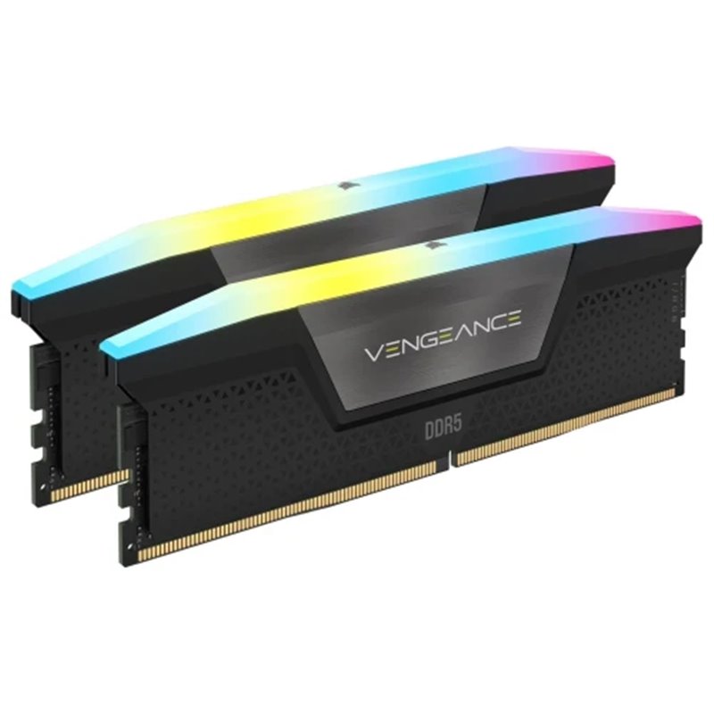 MEMORIA CORSAIR DDR5 128GB 2X64GB PC6400 VENGEANCE RGB CMH128GX5M2B6400C42