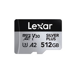 Lexar Professional SILVER PLUS 512 GB MicroSDXC UHS-I