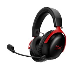 HyperX Auriculares inalámbricos Cloud III S: auriculares gaming (color negro-rojo)