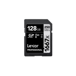 Lexar SDXC, 128 GB UHS-II Clase 10