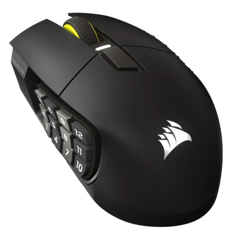 Corsair Scimitar Elite Wireless SE ratón Juego mano derecha RF Wireless + Bluetooth Óptico 33000 DPI
