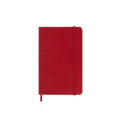 AGENDA 2026 TAPA DURA 12 MESES DIARIA P (9 x 14 CM) ROJO MOLESKINE DHF212DC2Y26