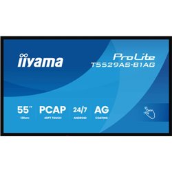 MONITOR IIYAMA 55" ALL-IN-ONE INTERACTIVE DISPLAY/ ANDROID 14 OS/ 3840X2160, 4K UHD PANEL, 2XHDMI + USB-C (DP-ALT), 450CD/M², US