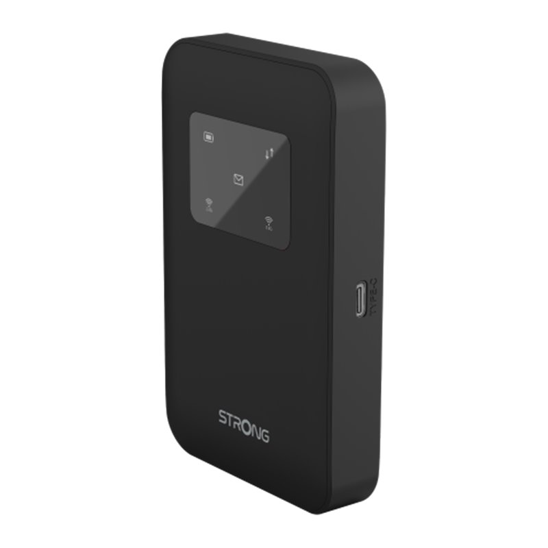 Strong 4G+ LTE MiFi Hotspot Router Wi-Fi 900 router inalámbrico Doble banda (2,4 GHz / 5 GHz) Negro