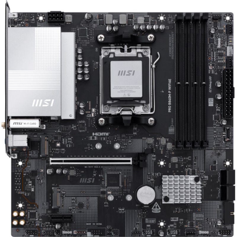 MSI PRO B840M-P WIFI6E placa base AMD B840 Zócalo AM5 micro ATX