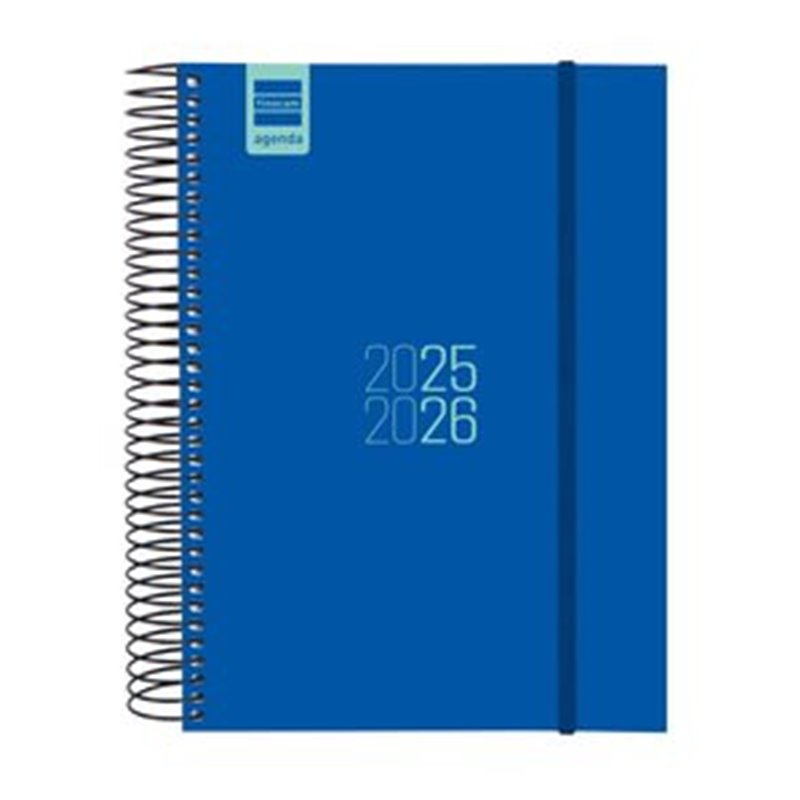 AGENDA ESCOLAR 2025-2026 CURSO ESPIR E10-155X212 1DIA PAGINA AZUL+ FINOCAM 633121526